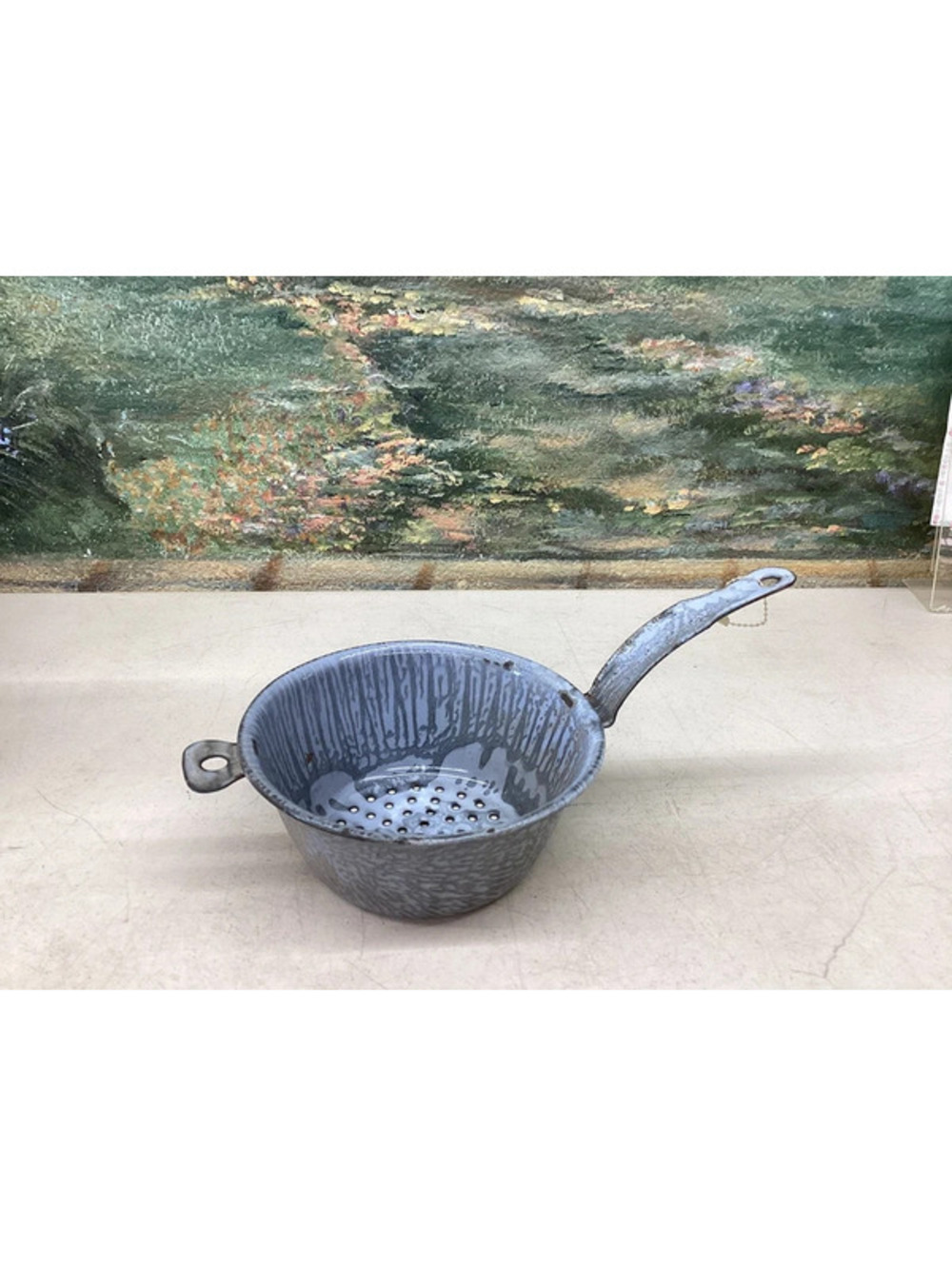Graniteware Enamelware Straining pan
